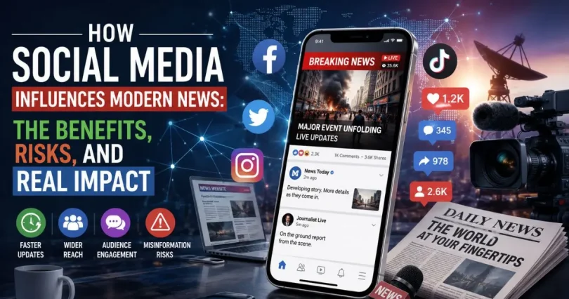 how social media influences modern news